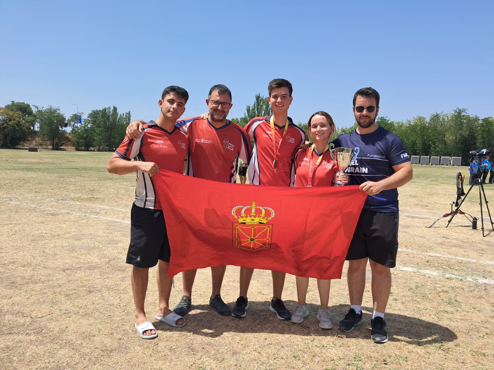 Plata en el campeonato absoluto de tiro con arco - Subcampeones de España